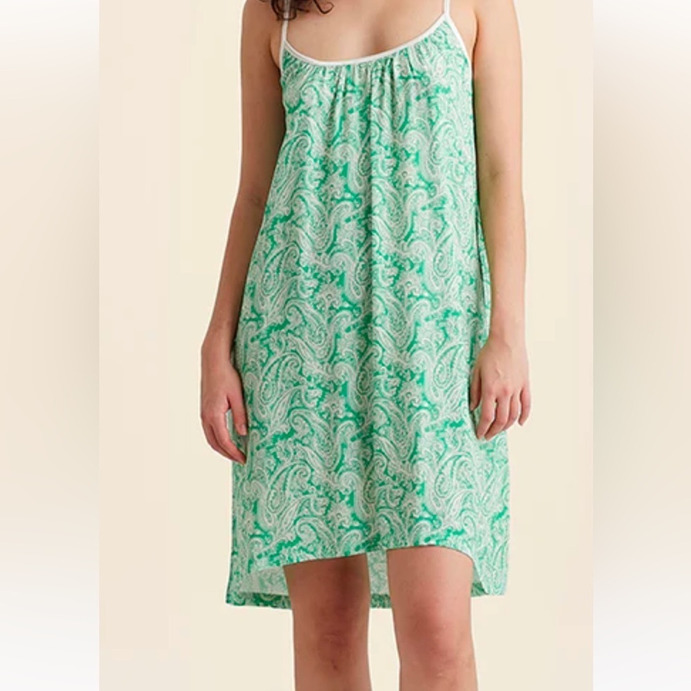 PAPINELLE Sophia Paisley Strappy Nightgown Knee Length NWT sz M, L, 2XL